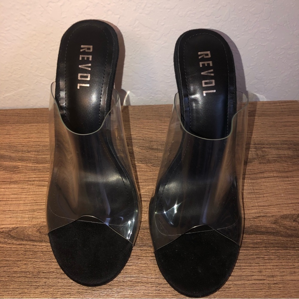 𝅺REVOL clear super high glass heels size 9 - Picture 4 of 4